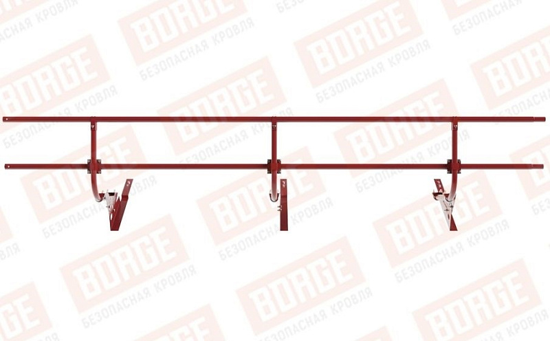 Кровельное ограждение Borge для черепичной кровли оцинкованное RAL 3011, 300*60 см