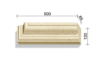 Угловой элемент для наличников и карнизов White Hills Тиволи 720-03, 500*65*130