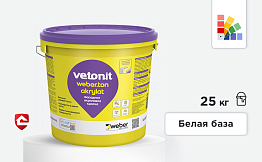 Фасадная акриловая краска weber.ton akrylat, белая база, 25 кг