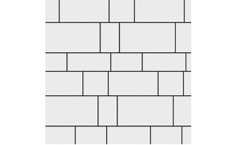 Плитка тротуарная SteinRus Инсбрук Тироль Б.4.Псм.6, гладкая, белый, толщина 60 мм