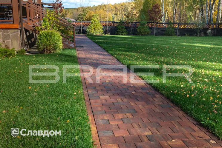 Плитка тротуарная BRAER Старый город Ландхаус Color Mix тип 3 Мальва, толщина 60 мм