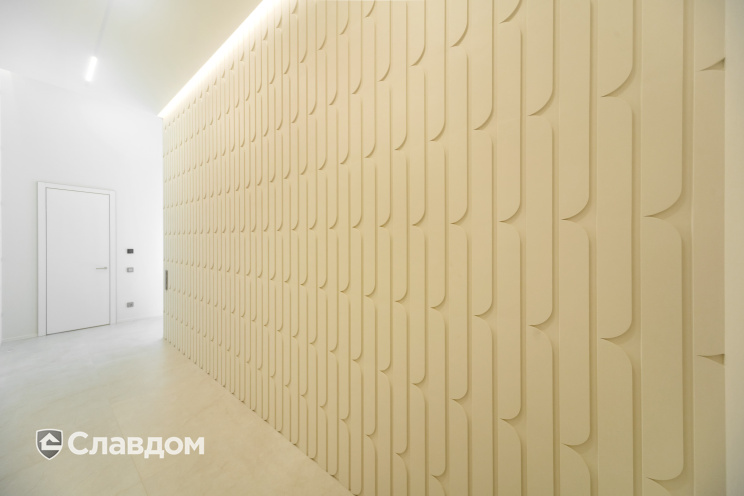 3D-плитка ARCHITECTILES Antique облегченная под покраску, левосторонний паттерн, белый, 400*100*20 мм