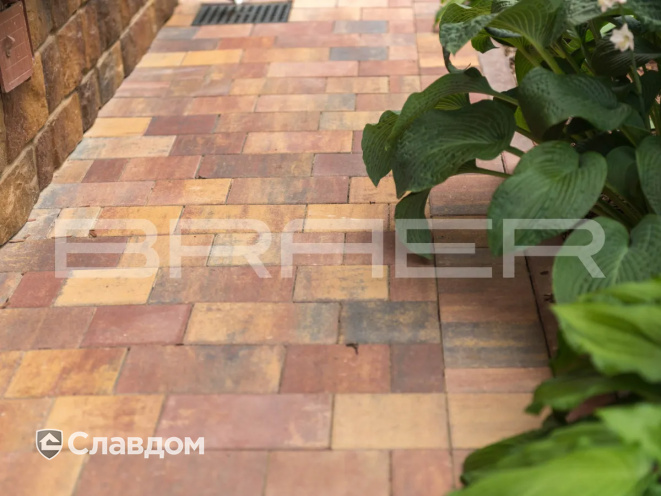 Плитка тротуарная BRAER Старый город Ландхаус Color Mix Прайд, толщина 60 мм