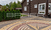 Плитка тротуарная BRAER Классико круговая винный, 73*110*115*60 мм