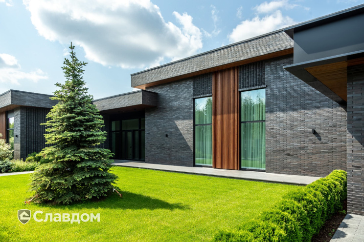 Кирпич клинкерный Muhr 15 Schwarz-bunt Edelglanz гладкий, 290*90*40 мм