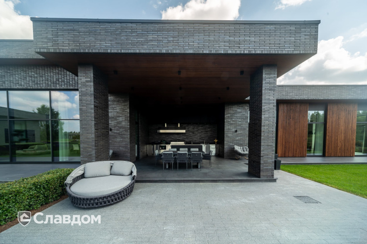 Кирпич клинкерный Muhr 15 Schwarz-bunt Edelglanz гладкий, 290*90*40 мм