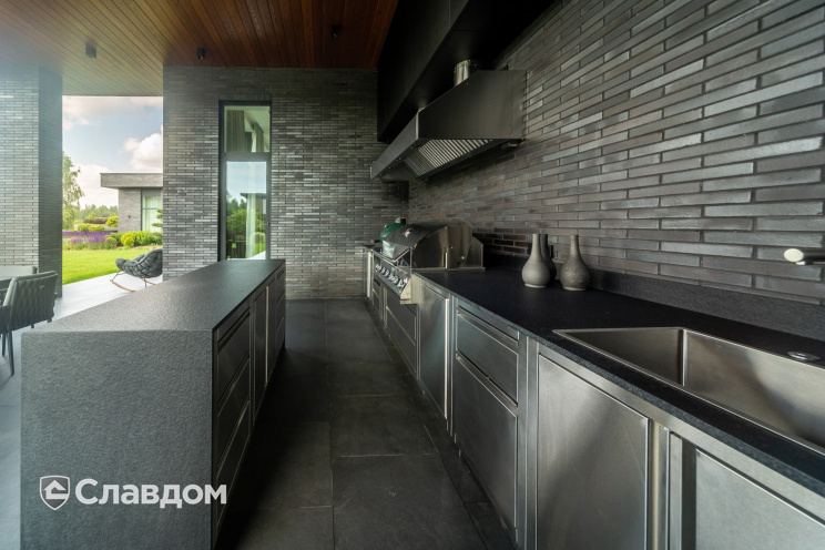 Кирпич клинкерный Muhr 15 Schwarz-bunt Edelglanz гладкий, 290*90*40 мм
