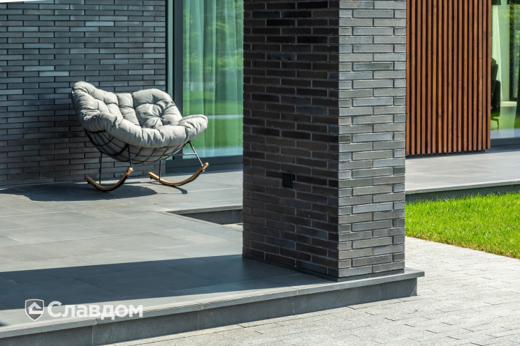 Кирпич клинкерный Muhr 15 Schwarz-bunt Edelglanz гладкий, 290*90*40 мм