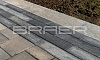 Плитка тротуарная BRAER Ригель 2.0 Color Mix Туман 320*80*60 мм