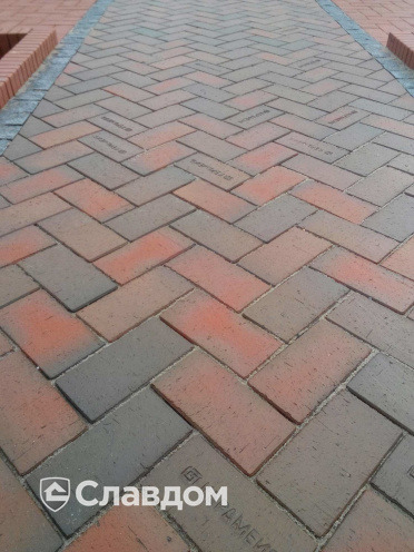 Тротуарная клинкерная брусчатка Керамейя БрукКерам Магма Диабаз, 200*100*45 мм
