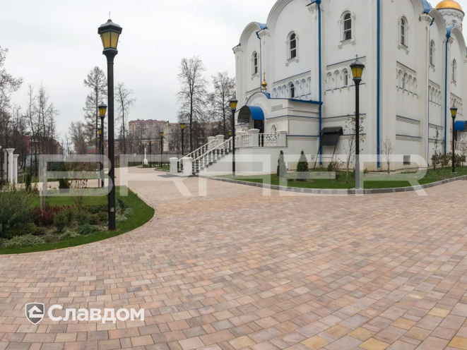 Плитка тротуарная BRAER Старый город Ландхаус Color Mix Прайд, толщина 60 мм