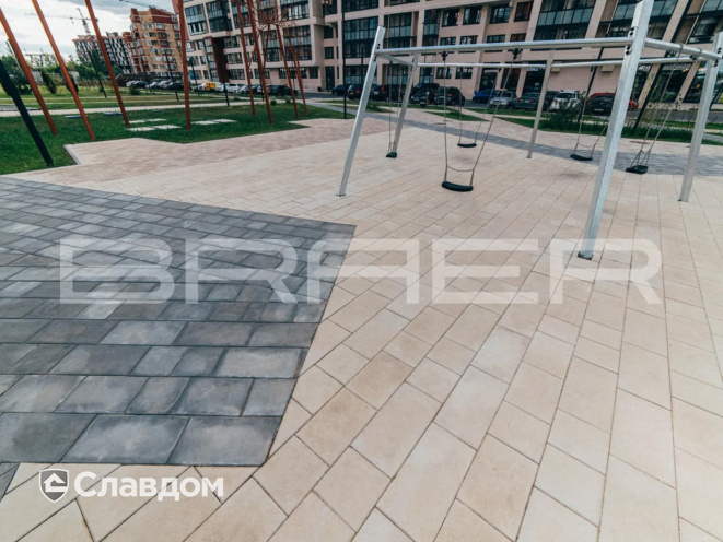 Плитка тротуарная BRAER Триада Color Mix Плато, толщина 60 мм