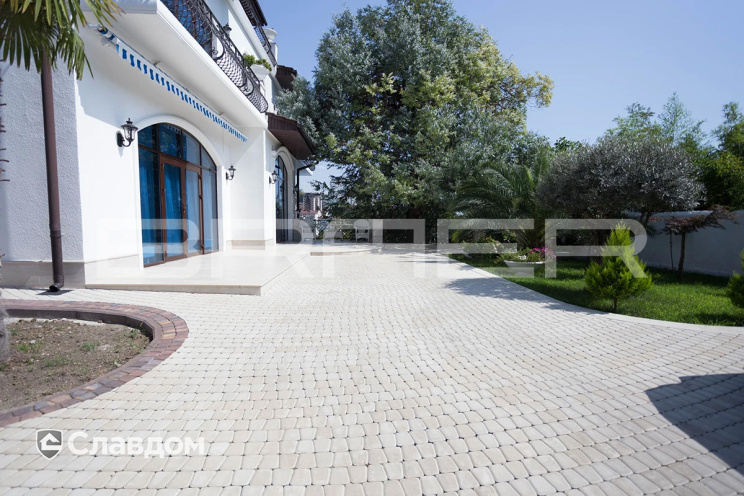 Плитка тротуарная BRAER Классико круговая Color Mix Мальва, 73*110*115*60 мм