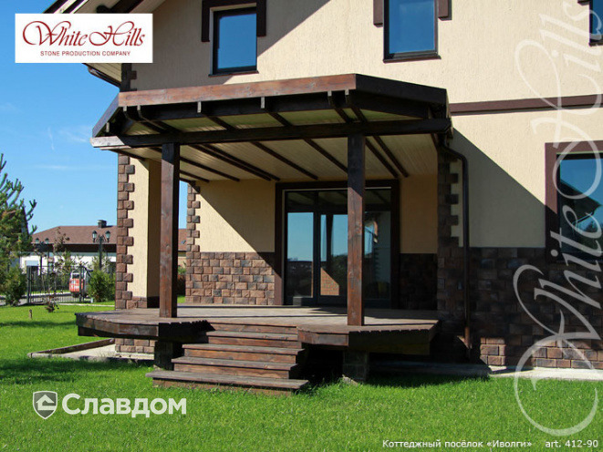 Облицовочный камень White Hills Шинон угловой элемент цвет 412-95