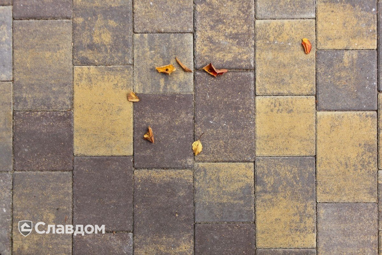 Клинкерная брусчатка мозаичная (8 частей) ABC Herbstlaub-geflammt, 240*118/60*60*52 мм