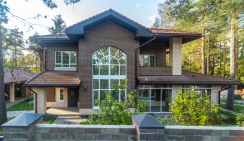 Частный дом в Ленинградской области с облицовкой кирпичом Terca 