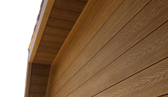 Частный дом с облицовкой фасадными панелями из ДПК CM Cladding Vintage Oak (Дуб)